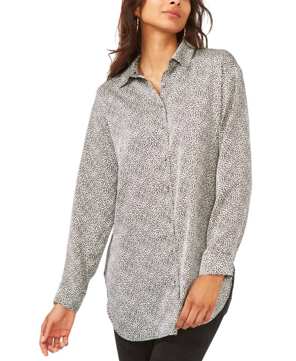 NEW VINCE CAMUTO printed blouse in new ivory